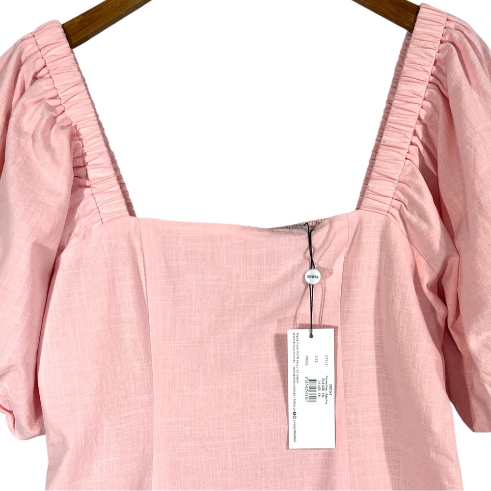 NWT SNDYS Everyday Tuscany Dress in Baby Pink Size XXL Mini Length - Picture 11 of 15